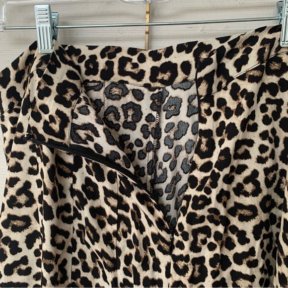 Leopard Print Midi Skirt - Picture 4 of 6